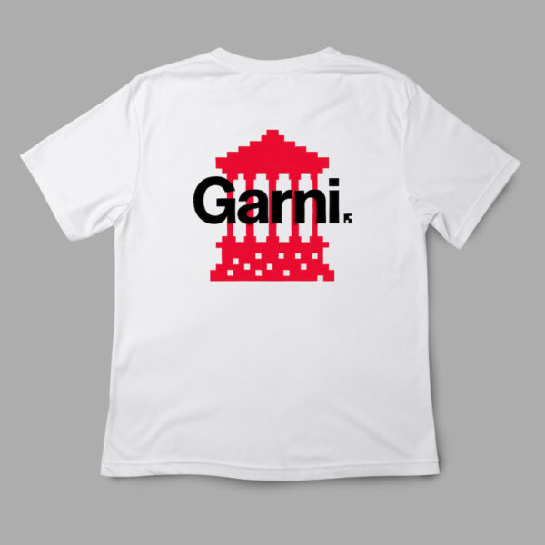 “Garni Pixel Temple” T-Shirt (White)